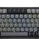 Corsair K65 Plus Wireless 75% RGB Mechanical Gaming Keyboard  Pre-Lubricated MLX Red Linear Switches  PBT Dye-Sub Keycaps  PC, Mac, PS5, PS4, Xbox, iPad  QWERTY NA  Black/Gray