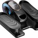 Under Desk Elliptical Machine for Senior, Quiet Motorized Leg Exerciser with Smart Remote, Pedal Exerciser with 15 Adjustable Speeds for Auto/Manual Modes, LCD Monitor, Easy to Use for Home Office