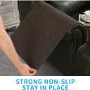 Sofa Arm Cover,Non Slip Couch Arm Cover Washable Recliner Chair Armrest Covers Protectors Set of 2 Wavy Border Armrest Covers for Sofa (18" x24", Brown)