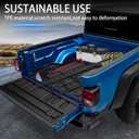 Truck Bed Mat Compatible with 2020-2026 Jeep Gladiator JT Bed Mat Tailgate Liner TPE Replacement for 2020 2021 2022 2023 2024 2025 2026 Jeep Gladiator Accessories(Truck Bed Liner+Tailgate Mat)