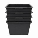 4 Pack Hanging Cup Holders, Multipurpose Rolling Cart Accessories Utility Cart Accessories For Art Craft Supplies, Space Saving Hanging Storage Basket Pencil Holder Makeup Organizers (Black)