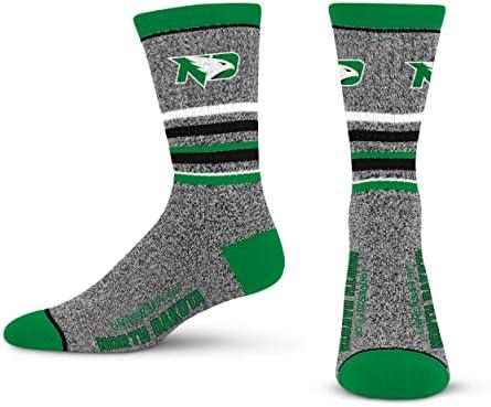 For Bare Feet Men's NFL 5 Star Marbled Crew Sock, 1 Pair, LG, Green