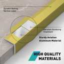 10-Pack Tile Edge Trim,53''x0.4'', 10 PCS *
