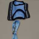 rabbitgoo Cat Harness and Leash Set for Walking Escape Proof, Adjustable Soft Kittens Vest with Reflective Strip for Cats, Comfortable Outdoor Vest, Light Blue, XL