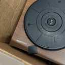 Amazon Basics Desktop Vinyl Record Player Turntable with Bluetooth Playback, Built-in Speakers, 3-Speed, Wireless Playback, Black