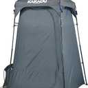 Kakadu Outback Shower Tent, Portable Privacy Shelter, Outdoor Camping Toilet Tent, Changing Room, Sturdy, Easy Setup - with LED Light, Carry Bag, Towel Rod