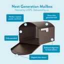 Architectural Mailboxes 950020RZ Centennial Post Mount Mailbox, XL, Rubbed Bronze