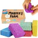 Impresa Monkey Foam Giant Foam Blocks - 5-Pack - Calming Sensory Play & Sensory Toys for Kids - Squishy Molding & Creative Toys - Holiday Stocking Stuffer & Fidget Gear - Ages 3+