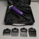 Andis 24820 EasyClip Professional-Animal 7-Piece Detachable Ceramic Blade Clipper Kit, Frustration Free Packaging, Purple