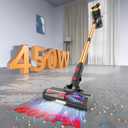 Tikom V500 Cordless Vacuum Cleaner for Home, 40000Pa/450W Stick Vacuum with LED Touch Screen, Charging Wall Dock, Anti-Tangle, Lightweight Handheld Vacuum for Pet Hair, Hard Floor, Carpet