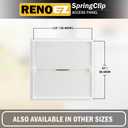 RenoEZ Access Panel For Drywall - 12x12 inch - No Tools Required - Wall Hole Cover - Access Doors For Drywall - Spring Loaded for Wiring | HVAC | Plumbing - Textured White (1)