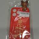 Yzniyzce Christmas Case for iPhone 15 Pro Max, Silicone Red Cover with Lovely 3D Deer Doll Patterns Design Shockproof Soft Cartoon Cute TPU Xmas Present Skin for iPhone 15 Pro Max 6.7", Christmas Tree