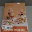 Kootek Dessert Cupcake Stand, 10pcs Dessert Table Display Set, 3 Tiered Cup Cake Holder Tower Stand Riser& Cookie Serving Trays for Wedding, Tea Party, Birthday, Baby Shower