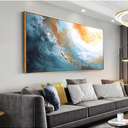Floral Wall Art Canvas Prints Colorful Leaf Flower Pictures Bedroom Wall Decor Minimalist Plant Paintings for Living room Bathroom Office Home Kitchen Decorations 30X60inches Botanical Artwork Ready (57L" x 28W")