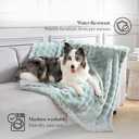 Modern Threads Water-Resistant Faux Rabbit Fur Pet Blanket for Dogs & Cats  Ultra-Soft Couch, Bed & Crate Protector, 30x40 Light Blue