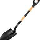 Heavy Duty Digging Shovel with Trenching Blade and D-Handle, Fiberglass Handle,Ideal for Garden, Landscaping, Construction, and Masonry - Perfect for Digging Soil, Dirt, and Gravel.