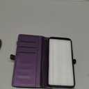 Strapurs for iPhone 13 Pro Max Detachable Wallet Case Compatible with Magsafe, RFID Blocking 9-Card Holder Zipper Strap Lanyard PU Leather Magnetic Phone Case for iPhone 13 Pro Max 6.7", Purple