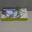 Winter Gloves Men Women Warm Waterproof Ski 5 Layer Touch Screen Snow Gloves for Cold Weather (Medium, White)