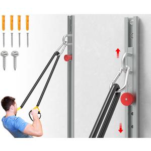 Resistance Band Wall Anchor, Wall Mount Workout Anchors for Home Gym Workouts Body Weight Straps, Suspension Training, Exercise, Stretching, Yoga