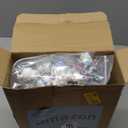 Youyole 47 Pack DIY Snow Globe Kit Includes 10 Clear Plastic Globes 20 Mini Pine with Base 15 Miniature Snowman with Fake Artificial Snow and Rope for Christmas Winter (Blue, Chic)