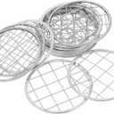 12pcs Flower Lid Insert for Jars Sturdy Tinplate Floral Grid Frog for Vase Arranging Dining Table Centerpiece Decor for Home and Office