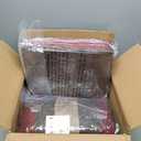 Chezmoi Collection Loft 8-Piece Luxury Striped Comforter Set (King, Burgundy/Coffee/Brown)