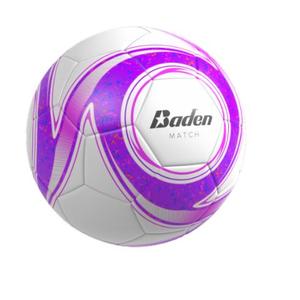 Baden Z-Series Soccer Ball | High-Performance, Durable Design for All-Season Play | Ideal for Training and Competitive Matches | Purple/White, Size 3