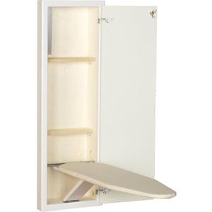 Household Essentials Stowaway in-Wall Ironing Board Finish: White