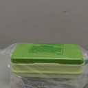 Ice Trays for Freezer with Lid & Bin, Ice Cube Tray Making 64 pcs Ice Cubes, Easy Press to Release Ice, Ice Tray with Storage Bin Chilling Cocktail Whiskey Coffee 2 Trays 1 Ice Bucket & Scoop (Green)