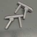 Door Lever Lock (2 Pack)  Prevents Toddlers from Opening Doors  Easy One-Hand Operation for Adults  Durable ABS with 3M Adhesive Backing  No Tools Needed for Install (White)