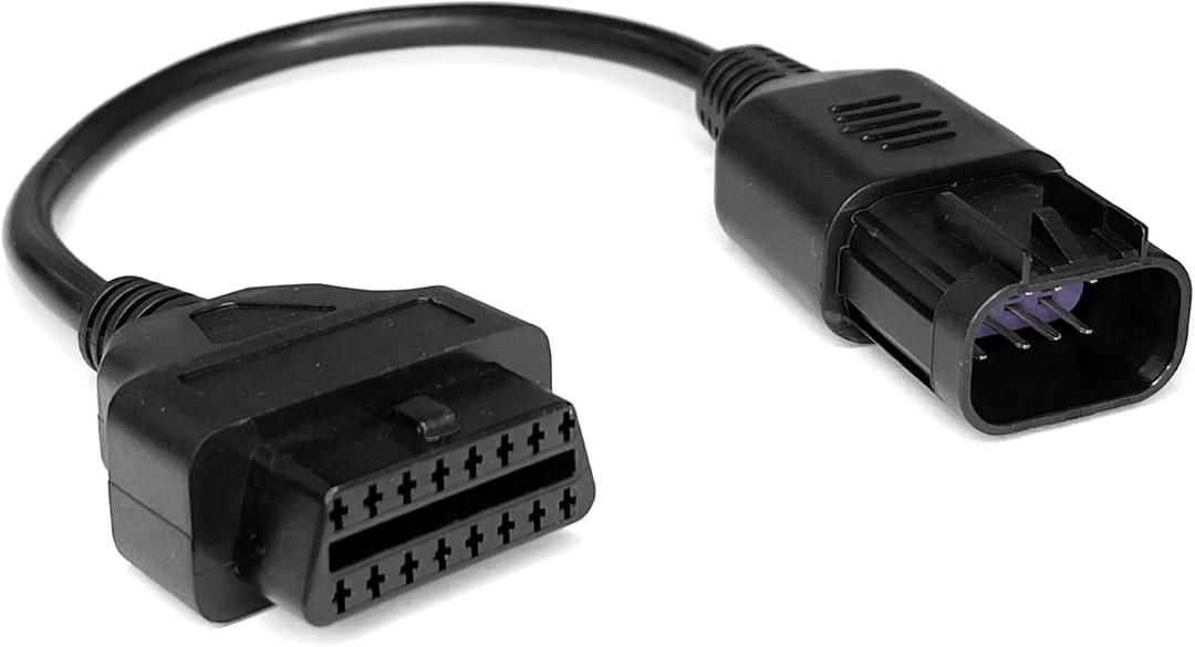 Polaris Diagnostic Tool 8 Pin to 16 Pin OBD2 Female Connector Adapter, ATV Motorcycle Diagnostic Tools, ATV Scan Tool Cable Fit for Polaris Slingshot, RZR, ACE, Ranger, General, Sportsman (1PCS)