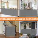Upgrade 71" Retractable Baby Gates with Reinforced Strips, 41" Tall Retractable Gate Indoor for Baby and Pet, Outdoor Dog Gates for Stairs, Doorways, Hallways-Grey