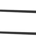 Threehoney 2 Pack Wire Shelving Garment Hanger Bar Wire Shelving Accessories Industrial Closet Clothes Rods for Home Retail Store(Black,36 Inch)