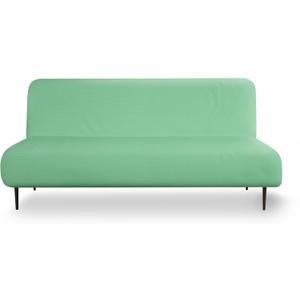 LANE LINEN Armless Futon Cover - Easy Stretchable Futon Covers Full Size, Soft Elastic Textured Fabric Sofa Bed Cover, Sofa Protector Cover for Kids, Machine Washable Couch Slipcover - Neptune Green