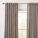 RYB Home Taupe Bedroom Curtains Heavy Velvet 90 inches Long, Darkening Privacy Window Curtains Soft Durable Velvet Backdrops for Sliding Door Living Room Guest Room, W52 x L90, 2 Panels