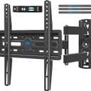 Mounting Dream TV Wall Mount Swivel and Tilt for Most 26-55 Inch TV, TV Mount Perfect Center Design, Full Motion TV Mount Bracket with Articulation, up to VESA 400x400mm, 60 lbs, MD2377