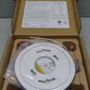 Kidde Hardwired Smoke & Carbon Monoxide Detector, AA Battery Backup, Voice Alerts, Interconnectable, LED Warning Light Indicators, White (Pack of  )