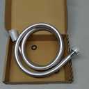 Bidet Hose 48 Inches Shower Hose Explosion Proof Anti Winding High Pressure Showerhead Hoses Used In Showerheads Spray Bidet Bathing Toilet Cleaning Pet Flexible Rv Short Shower Hoses Replacement (Silver)