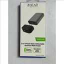 Zgear 2 In 1 Power Bank Detachable Dual Port Wall Charger 10,000mAh