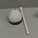 Clorox Toilet Plunger with Hideaway Holder Caddy Heavy-Duty Compact Design with Non-Skid Rubber Base for Bathroom Convenient Storage Toilet Unclogger, 6.5x19.5-Inch, White