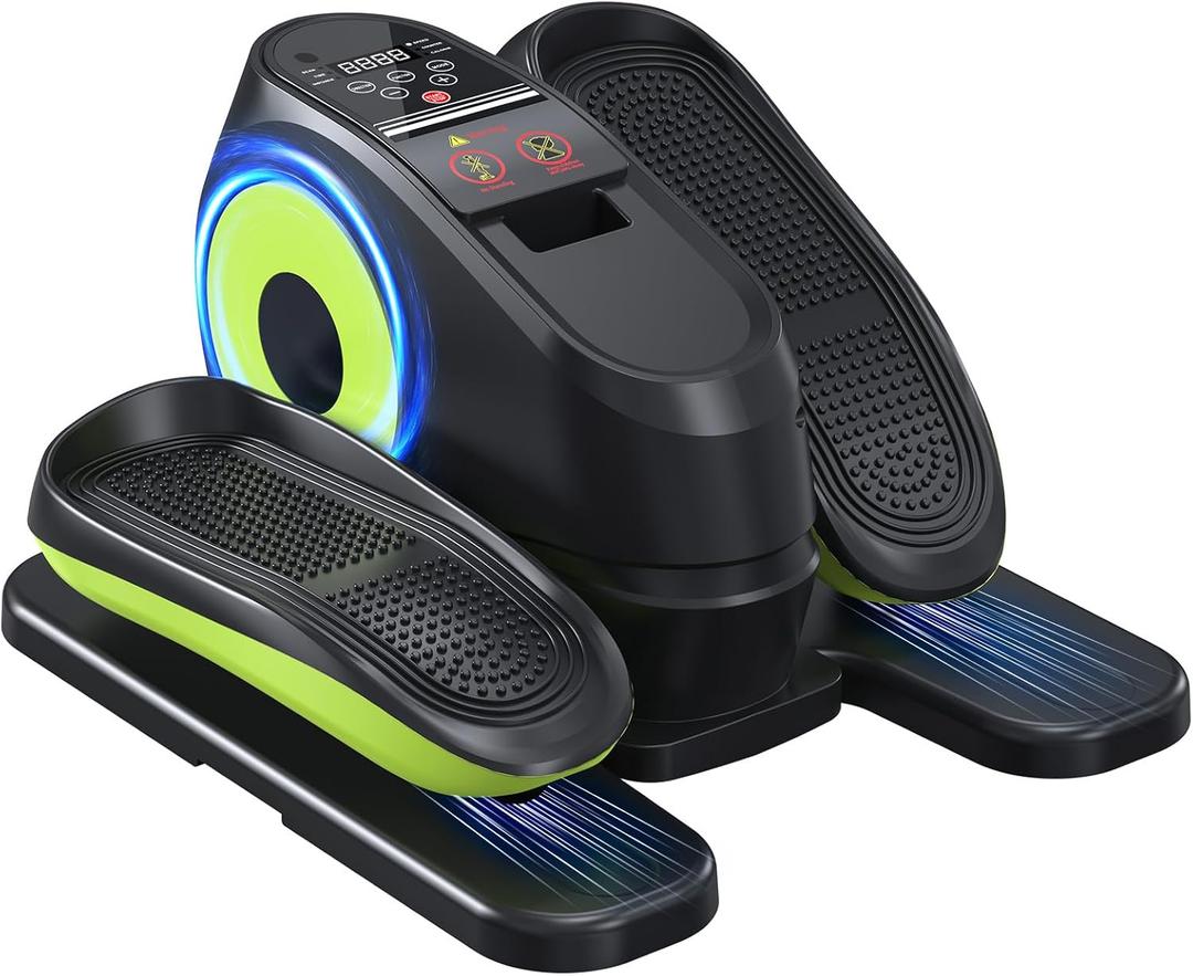 Under Desk Elliptical Machine with Remote Control, 16 Adjustable Speed Electric Ellipse Leg Exerciser Pro As Seen On TV for Senior, Portable Quiet Seated Pedal Exerciser