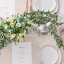 Sggvecsy Artificial Eucalyptus Garland 8 Pack Fake Eucalyptus Greenery Garland Faux Hanging Plants Artificial Vines, 5.6 Feet/Strand for Wedding Backdrop Arch Wall Table Party Outdoor Festival Decor