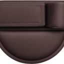 2024 New Car Seat Gap Storage Box, Seat Gap Storage Box with Water Cup Holder, Adjustable Car Seat Storage Box for Glasses Phones Keys and Cards(Passenger Seat,Brown)