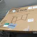 JOYMOOP Black 31.5" Folding Desk, No Assembly Small Foldable Desk for Home, Office, Wooden Top Folding Computer Desk for Working, Writing, Studying, 31.5" Width