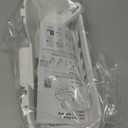 LEVERLOC Shower Caddy Suction Cup, Shower Organizer Removable Bathroom Shelf, Storage Suction Powerful Max Hold 22lbs Bathroom Caddy Waterproof Holder, White