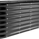 Land Guard 8×2×2ft Galvanized Raised Garden Bed Kit, Raised Garden Boxes Outdoor, Oval Metal Raised Garden Beds for Vegetables, Gray