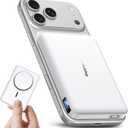 golioklsy for Magsafe Portable Charger,10000mAh Power Bank with Type-C 20W PD Fast Charging, Lightweight and Slim, LED Display for Magsafe Battery Pack for iPhone 17/16/15/14 All Series, White