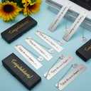 24set Graduation Gifts Bulk for Class of 2026 Students, Charm Bookmark with Gift Box Inspirational Grad Gifts for 2026 Senior High School Classroom Students Teacher Graduation Party Favors (Classic)