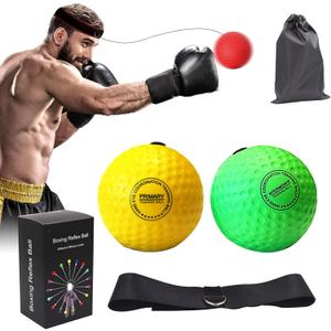Boxing Reflex Ball Headband Set, Boxing Equipment, Include 4 Different Ball and 2 Adjustable Headband, 2&4 Ball Set Selection,Boxer Reflex Ball and More Boxing Gifts for Men & Kids