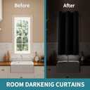 BGment Kitchen Curtain 45 Inch Length, Short Blackout Curtain for Small Window, Grommet Privacy Thermal Insulated Tier Room Darkening Drape for Bedroom, 1 Panel, 42 x 45 Inch, Dark Grey